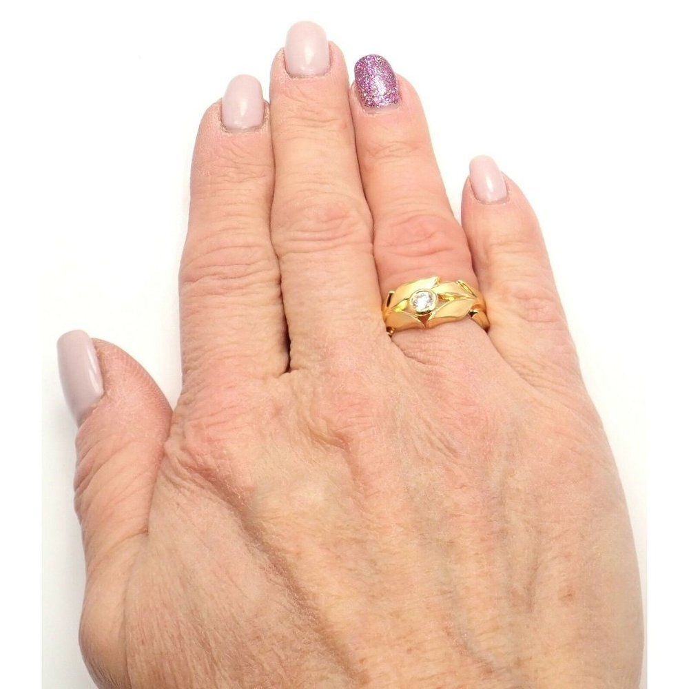 New! Authentic Carrera Y Carrera 18k Mi Princes Greco Roman Diamond Crown Ring​ - Picture 6 of 14